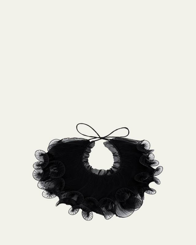 Chiffon Ruffle Collar